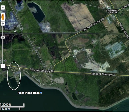 Map to Float Plane Base